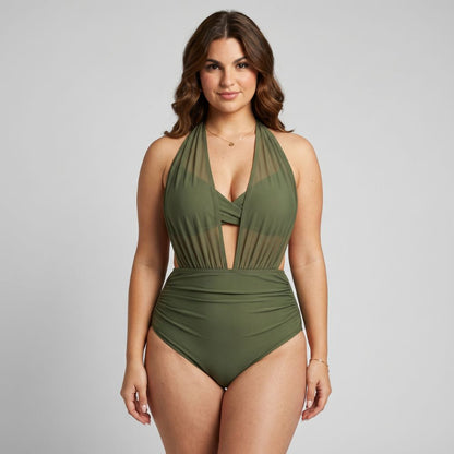 High Waist Tanning One Piece