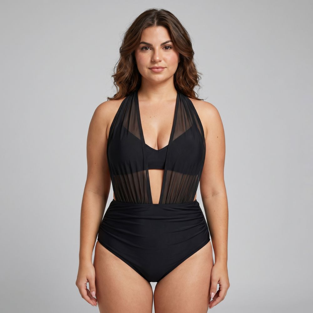High Waist Tanning One Piece