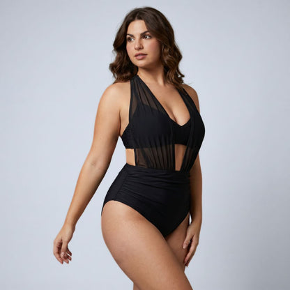 High Waist Tanning One Piece