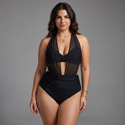 High Waist Tanning One Piece