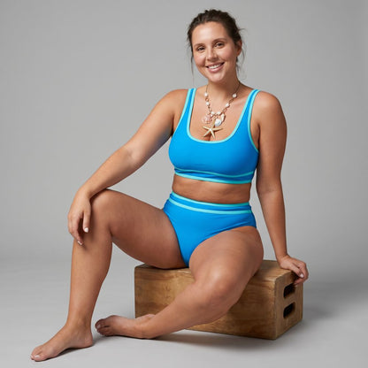 Colorblock Bikini Set