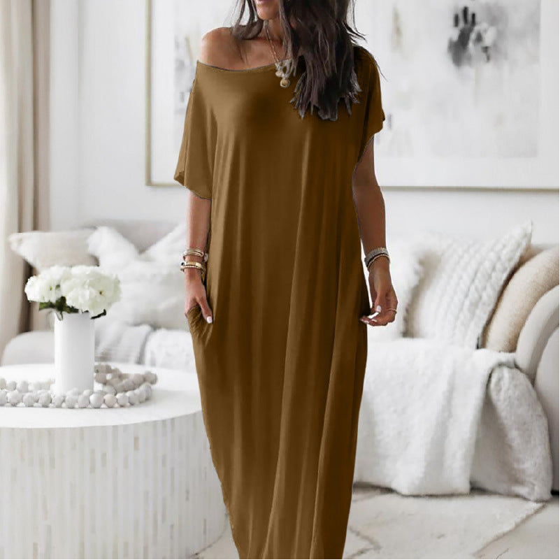 Oversized Off-Shoulder Dress